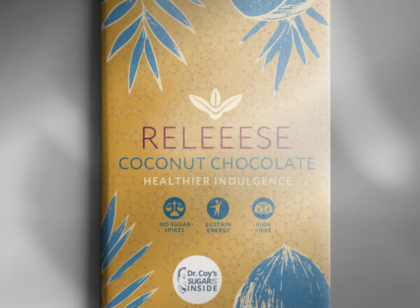 Releeese Coconut Chocolate close-up